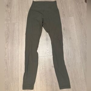 New w/o Tags Lululemon Align Green Leggings Size 4